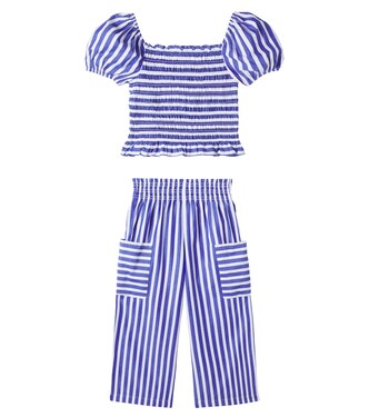 Striped cotton top and pants set | Polo Ralph Lauren Kids
