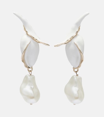 Pearl drop earrings | Erdem