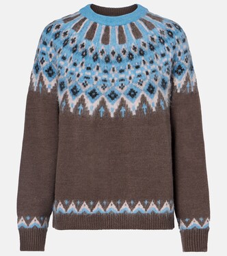 Zane Fair Isle wool-blend sweater | Staud