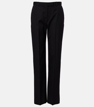 Pinstripe wool straight pants | McQueen