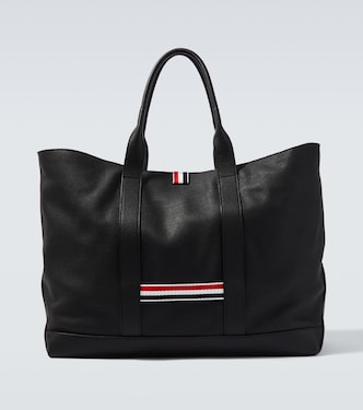 Tote Bag Medium aus Leder | Thom Browne