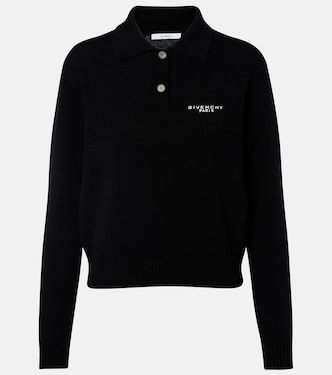 Logo wool and cashmere polo sweater | Givenchy
