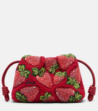 Paula's Ibiza Flamenco Mini beaded clutch | Loewe