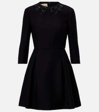 Crepe Couture embellished minidress | Valentino