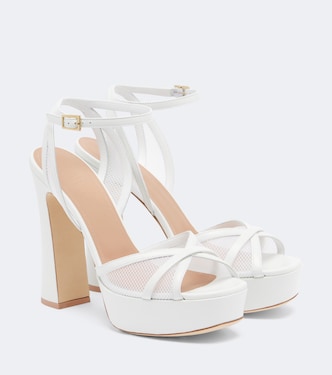 Sylvie leather platform sandals | Malone Souliers