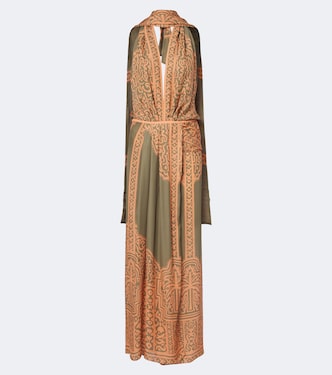 Printed silk maxi dress | Johanna Ortiz
