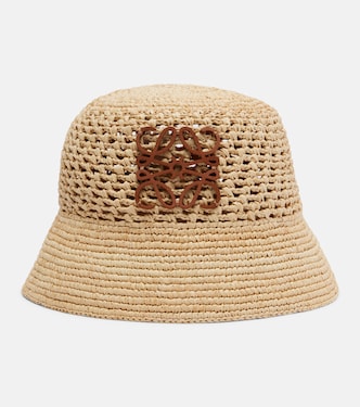 Anagram raffia bucket hat | Loewe