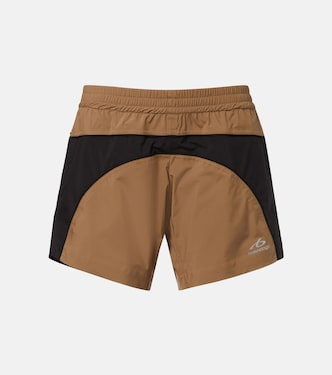 Colorblocked taffeta shorts | Balenciaga