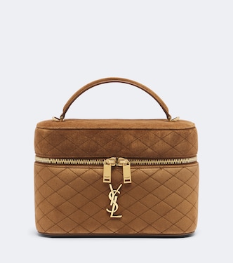 Gaby Large suede vanity bag | Saint Laurent