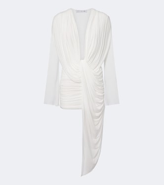 Ripple draped asymmetric minidress | Christopher Esber
