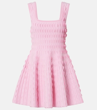 Vanna knitted scalloped minidress | Simkhai