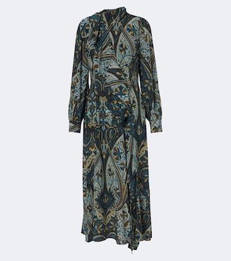 Sabrina silk crêpe de chine midi dress | Ulla Johnson