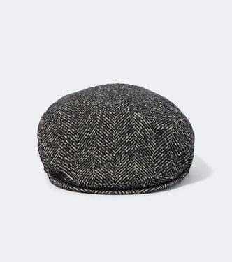 Herringbone wool-blend newsboy cap | Dolce&Gabbana