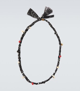 Embellished bandana-print necklace | Alanui