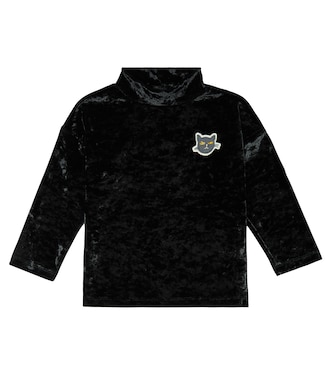 Velvet mockneck top | Mini Rodini