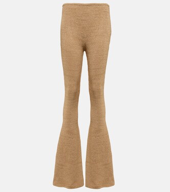 Legging évasé à taille haute en crochet | Magda Butrym