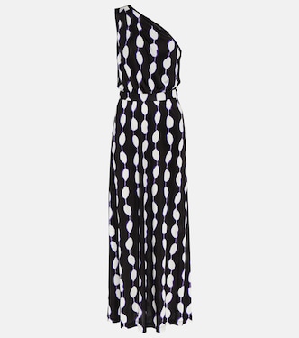 Kiera printed jersey one-shoulder maxi dress | Diane von Furstenberg