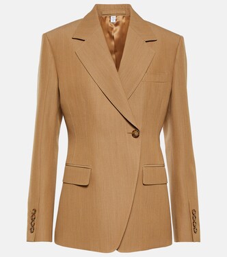 Blazer de lana de botonadura simple | Burberry