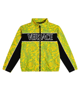 Barocco cotton jersey sweatshirt | Versace Kids