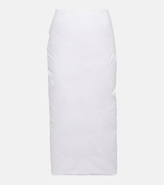 Padded cotton pencil skirt | Prada