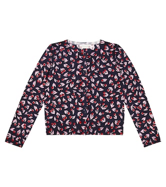 Tyra intarsia wool cardigan | Bonpoint