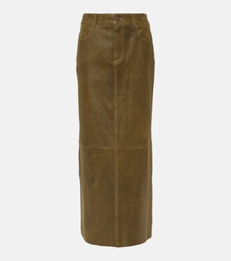 Beth leather midi skirt  | Stouls