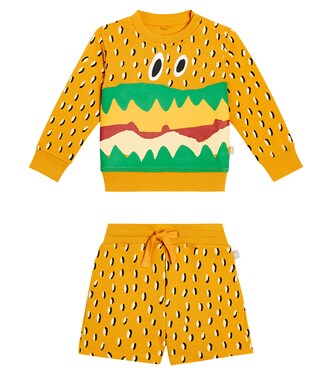 Baby cotton sweatshirt and shorts set | Stella McCartney Kids