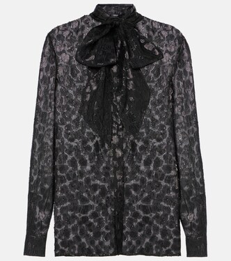Jacquard satin blouse | Versace