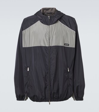 Logo oversized track jacket | Miu Miu