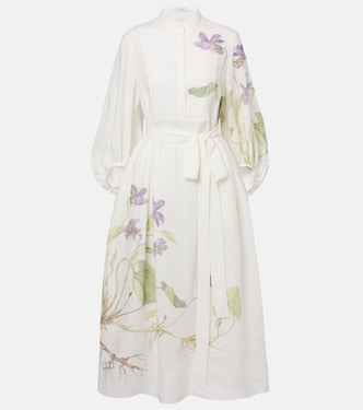 Linen wrap dress | Erdem