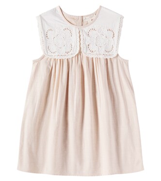 Warie lace-trimmed cotton and linen dress | Louise Misha