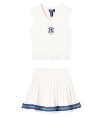 Ribbed-knit cotton sweater vest | Polo Ralph Lauren Kids