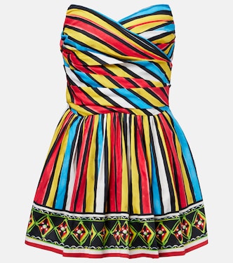 Ruched striped minidress | Dolce&Gabbana