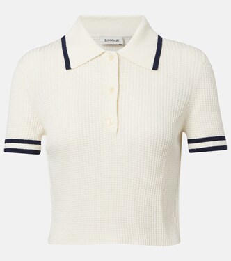 Whitten bouclé polo shirt | Simkhai
