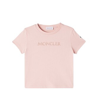Logo embroidered cotton jersey T-shirt | Moncler Enfant