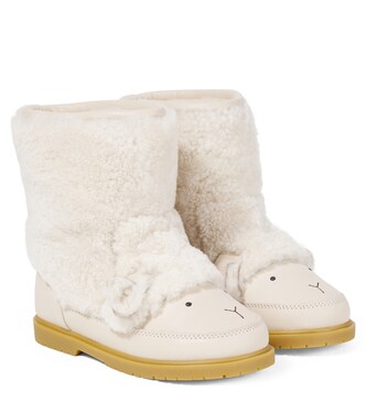 Wadou wool-trimmed boots | Donsje