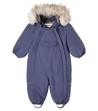Baby Nickie hooded snowsuit | Wheat