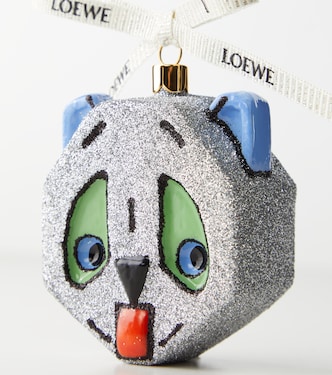 x Louis Wain Futurist Cat glass ornament in multicoloured - Loewe