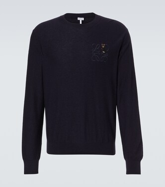 x Louis Wain Anagram wool-blend sweater | Loewe
