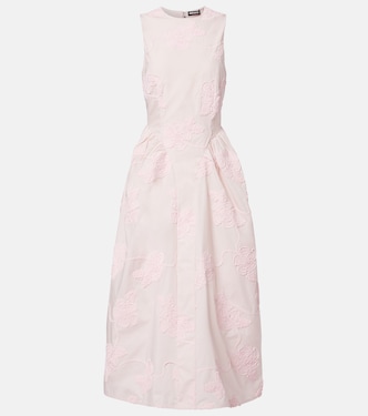 Besticktes Midikleid aus Baumwolle | Rotate