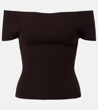 N°381 Libra cashmere-blend top | Extreme Cashmere