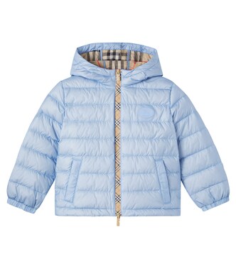 Chaqueta de plumas con Burberry Check | Burberry Kids