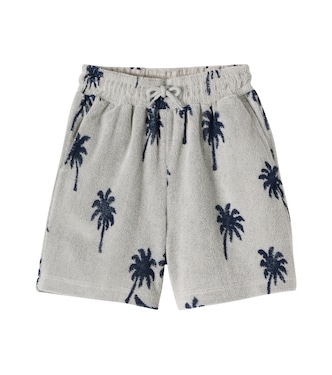 Abay printed cotton-blend terry shorts | Molo