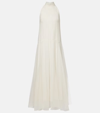 Monili silk maxi dress | Brunello Cucinelli