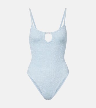 Mia beaded cutout swimsuit | Hunza G