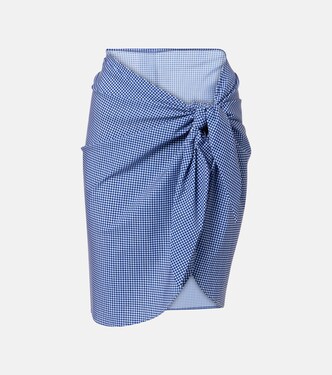 Gingham beach cover-up | Karla Colletto