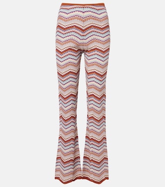 Boni chevron cotton flared pants | Rixo