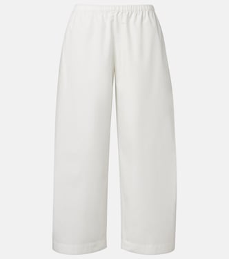 Roma cotton poplin wide-leg pants | Khaite