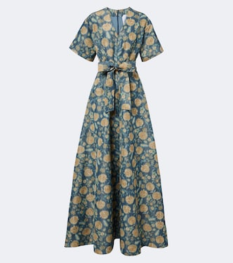 Margaretta belted floral gown | Markarian