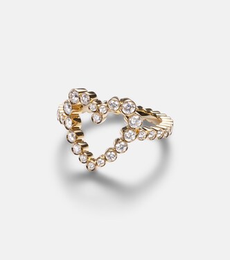 Ensemble Coeur 18kt gold ring with diamonds | Sophie Bille Brahe